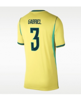 Billige Fotballdrakt Brasil Gabriel Magalhaes #3 Replika Hjemmedrakt Dame VM 2026 Kortermet Billige Fotballdrakt Brasil Gabriel Magalhaes #3 Replika Hjemmedrakt Dame VM 2026 Kortermet